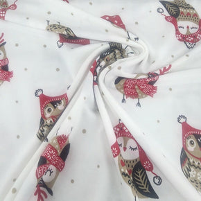 DTY Dress Fabrics Printed Owl Dty Fabric 160cm (7562618142809)