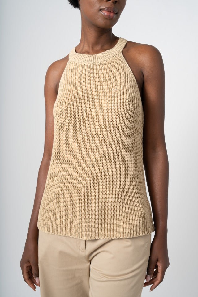 Polo Harlow SL Knitted  Halter Stone