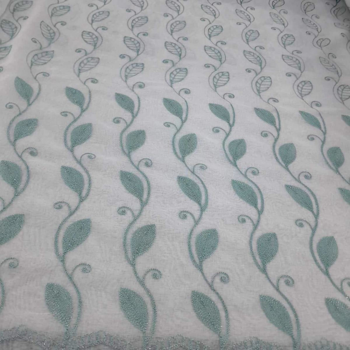 Fabric Embroidery Voile Floral 1 280 cm