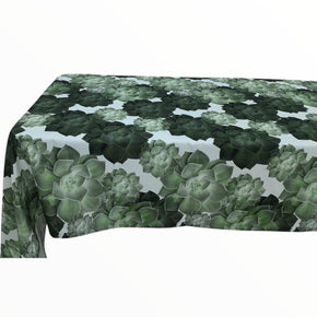 Tablecloth Dune Plant White 150 cm x 300 cm