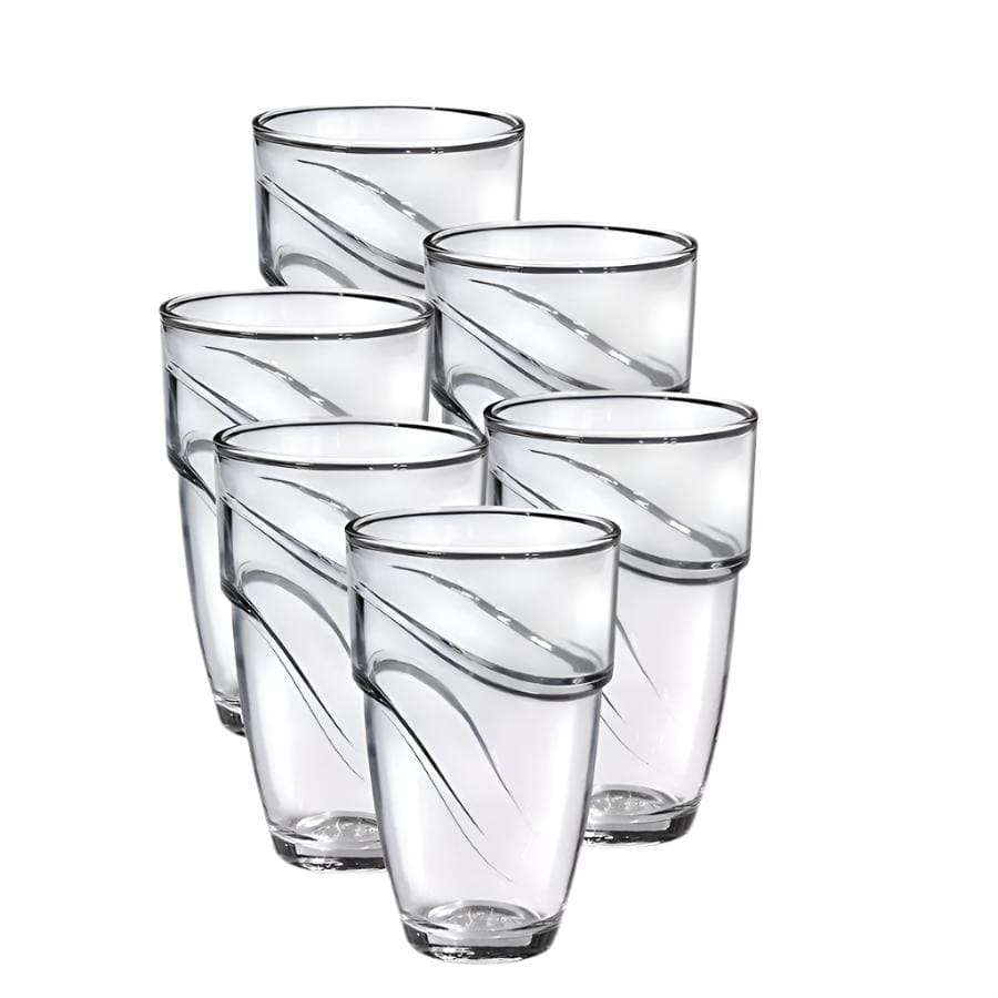Duralex GLASS Duralex Manhattan Clear Glass Tumblers 360ml Set Of 6 (2061856604249)