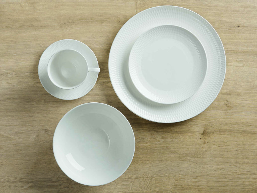 Maxwell & Williams White Basics Diamonds Demi Cup & Saucer 90ML DV0029