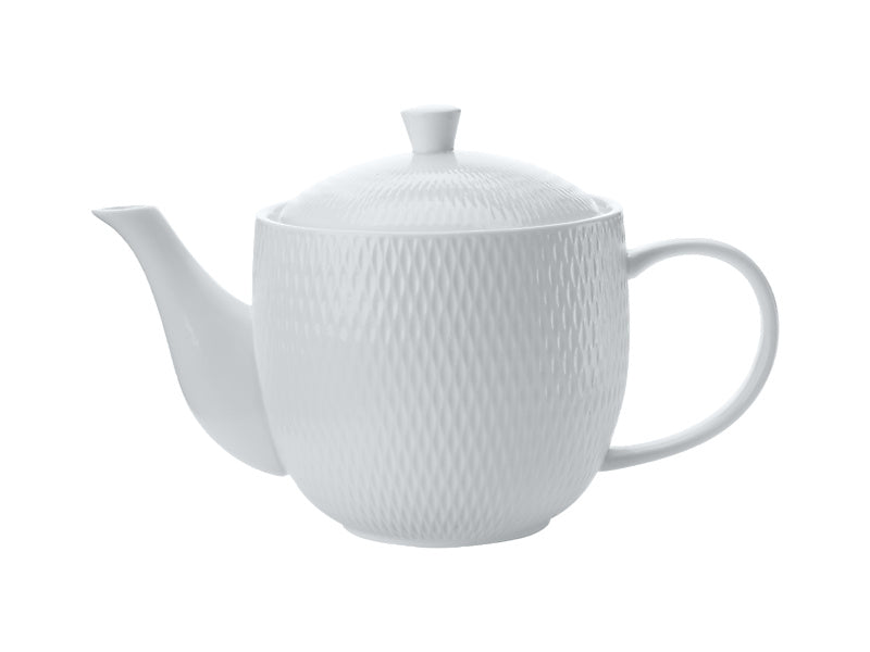 Maxwell & Williams White Basics Diamonds Teapot 800ml DV0064