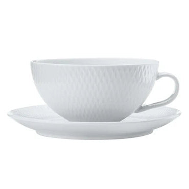 Maxwell & Williams White Basics Diamonds Tea Cup & Saucer Low 250ml DV0067