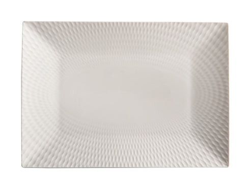 Maxwell & Williams White Basics Diamonds Rectangular Platter 25x18cm DV0175.