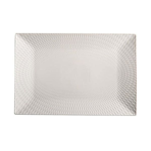 Maxwell & Williams White Basics Diamonds Rectangular Platter 36x25cm DV0177.