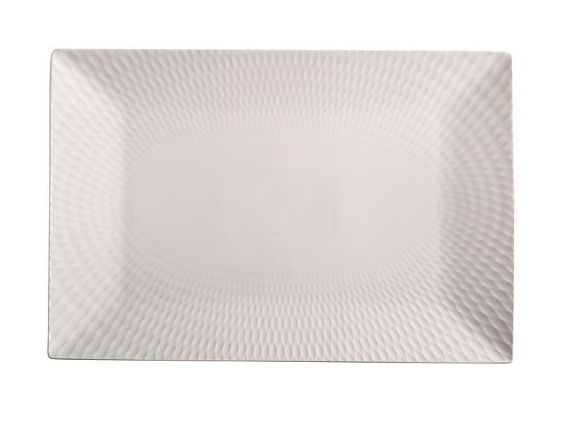 Maxwell & Williams White Basics Diamonds Rectangular Platter 36x25cm DV0177.