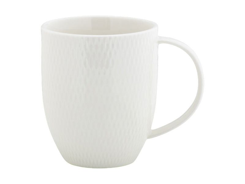 Maxwell & Williams White Basics Diamonds Coupe Mug 420ml Set of 4 DV0188.