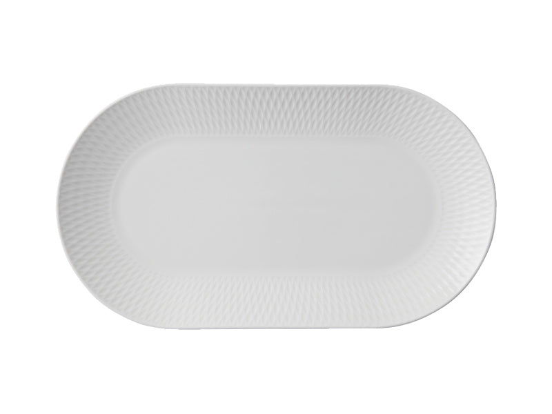 Maxwell & Williams White Basics Diamonds Oblong Platter 30x17cm DV0248
