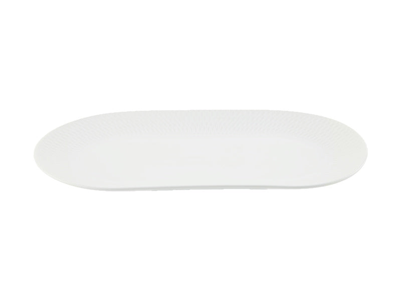 Maxwell & Williams White Basics Diamonds Oblong Platter 38x25cm DV0249