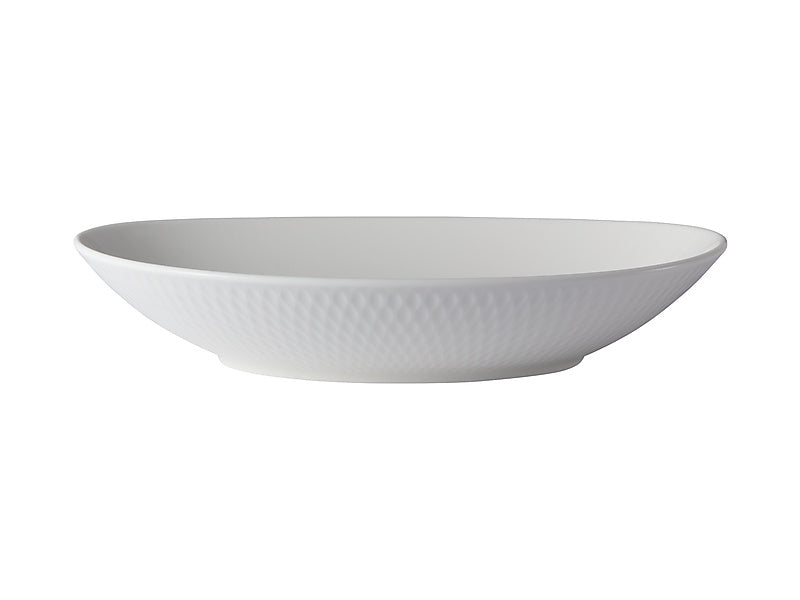 Maxwell & Williams White Basics Diamonds Oval Bowl 30x21cm DV0255