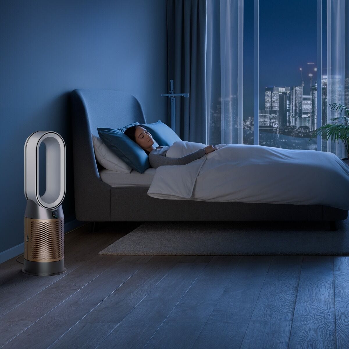 Dyson Air Purifier Dyson HP09 White/Gold Purifier Hot + Cool Purifying Fan Heater 369020-01 (7891604504665)