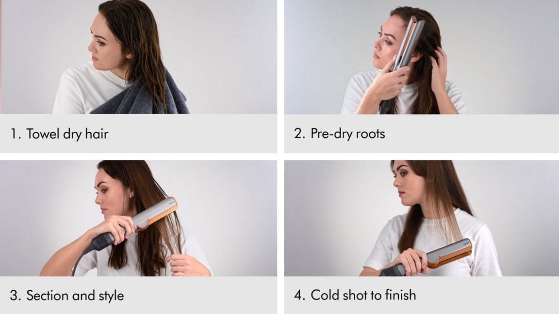 Dyson HAIR DRYER Dyson Airstrait™ Straightener Nickel/Copper  HT01 (7268569940057)