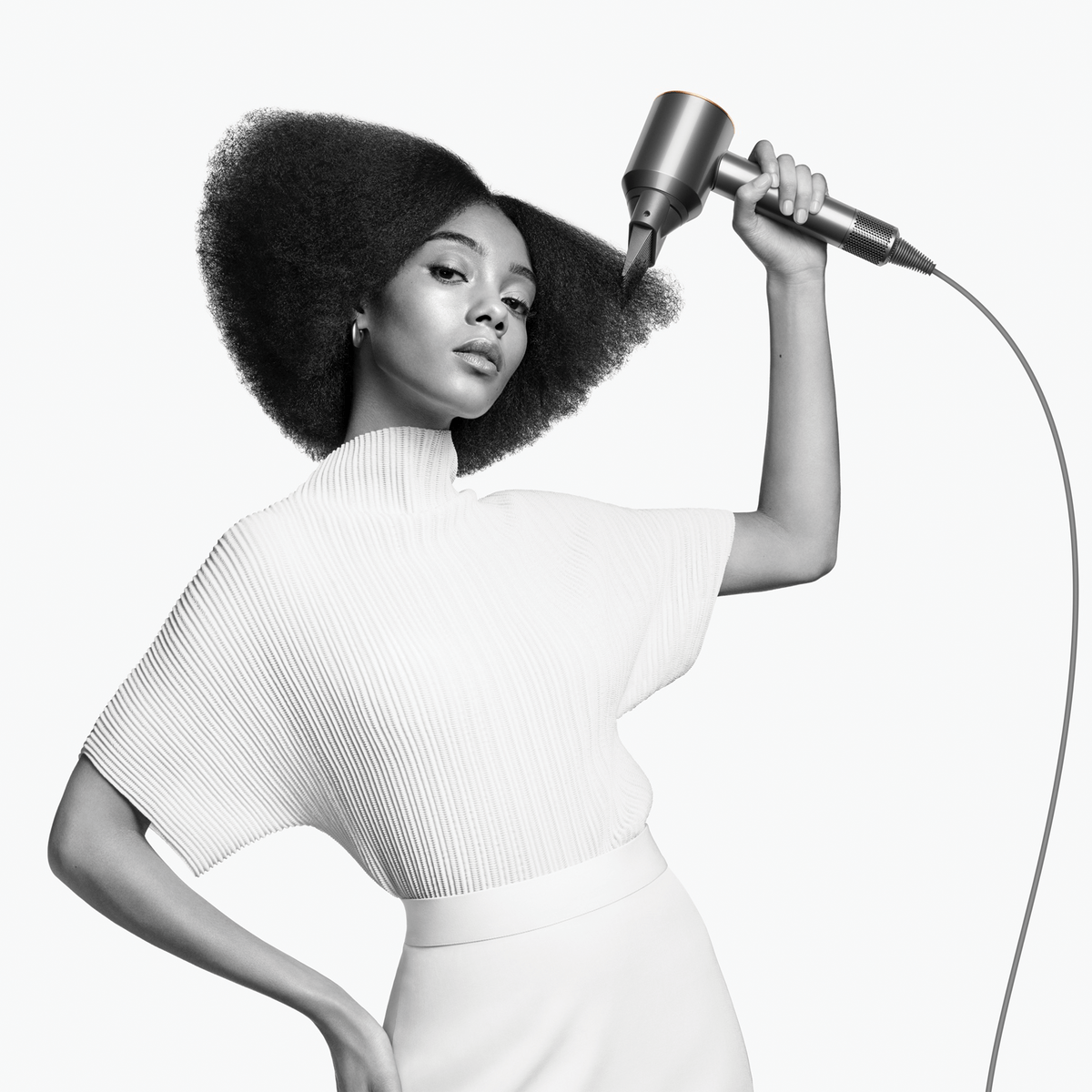 Dyson HAIR DRYER Dyson HD07 Supersonic Hair Dryer (Bright Nickel/Bright Copper) 389922-01 (7535475392601)