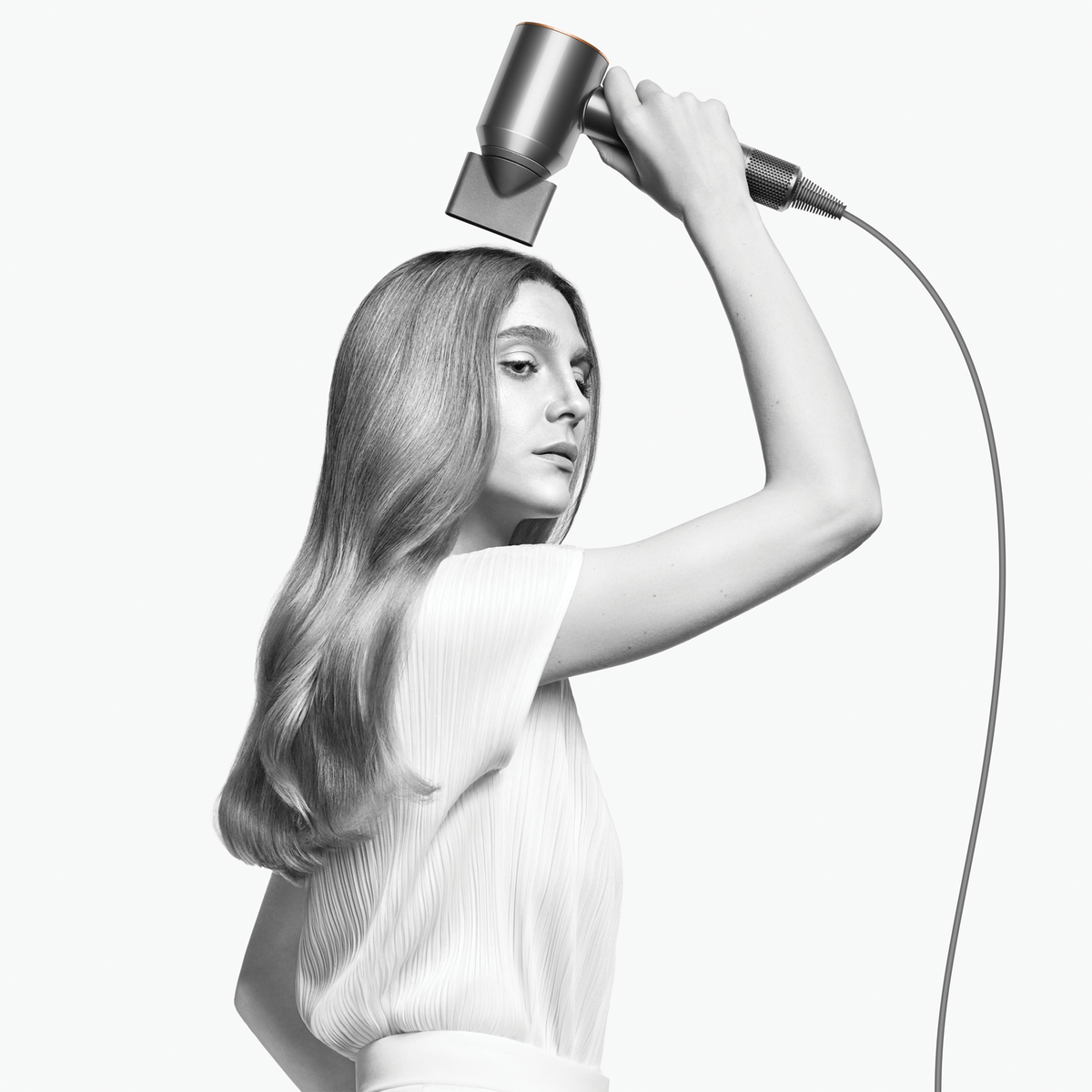 Dyson HAIR DRYER Dyson HD07 Supersonic Hair Dryer (Bright Nickel/Bright Copper) 389922-01 (7535475392601)