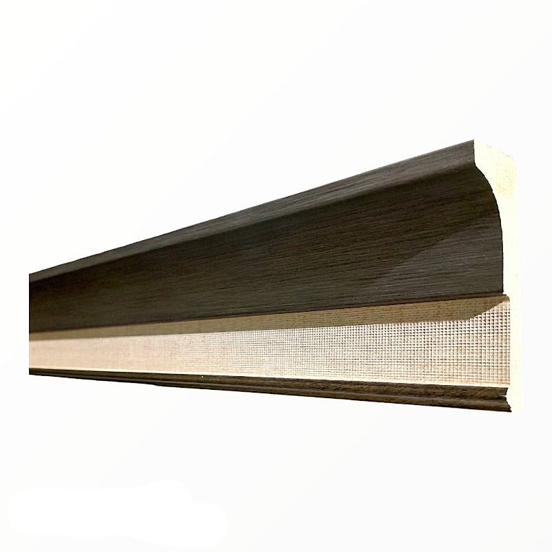 DZINER ESSENTIALS Curtain Pelmet Tuscany Pelmet Ash Grey 85 mm