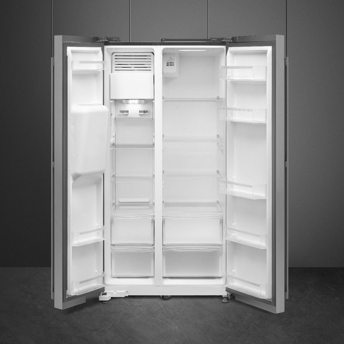 smeg Side by side fridge Smeg 539L Stainless Steel Side by Side Fridge SBS71XZA (6983901446233)