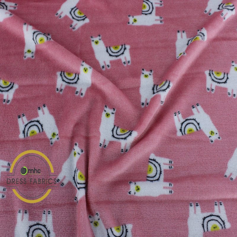 Fleece Dress Forms Printed Mongolian Lama Fleece Fabric 150cm (7024065118297)