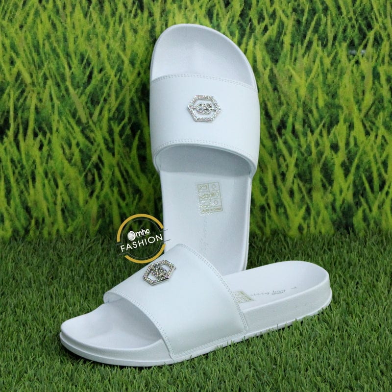 Sissy Boy Ladies Sandals 3 Sissy Boy Keeping Cosy Slide White (6799846768729)