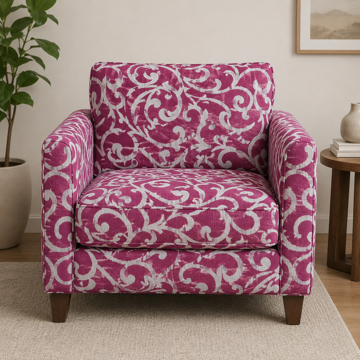 Fabric Upholstery Zamora Cerise Pink 140 cm