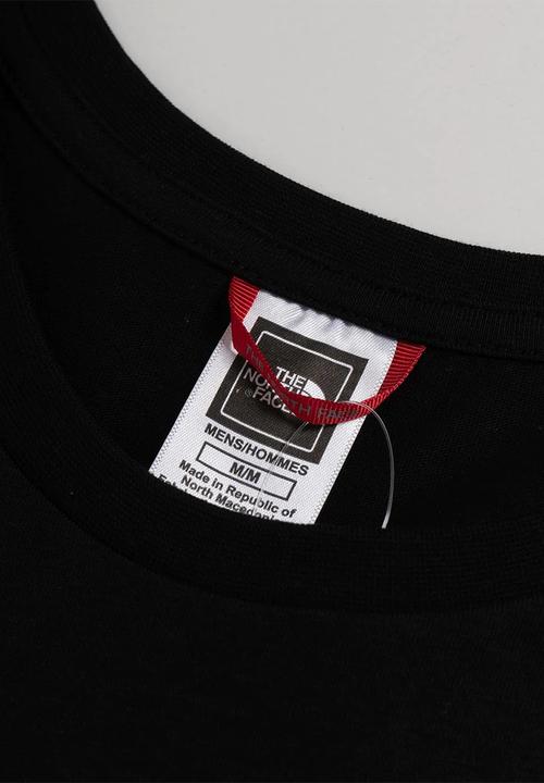 The North face T Shirt The North Face short sleeve rust 2 tee - tnf black & led yellow (7504242770009)