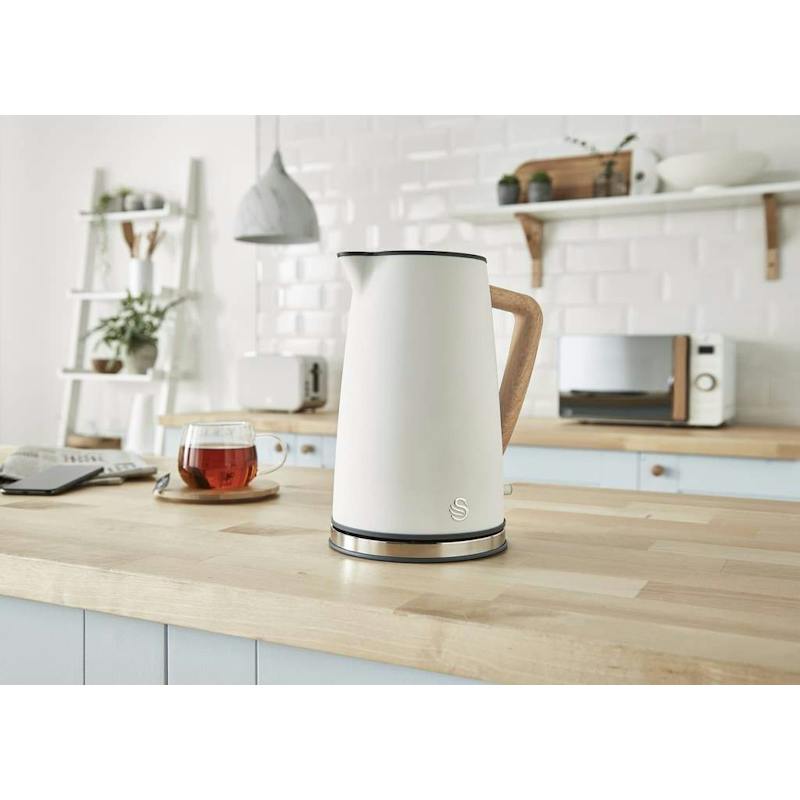 Swan KETTLE Swan Nordic White 1,7 Litre Cordless Kettle SNK9W (7480232673369)