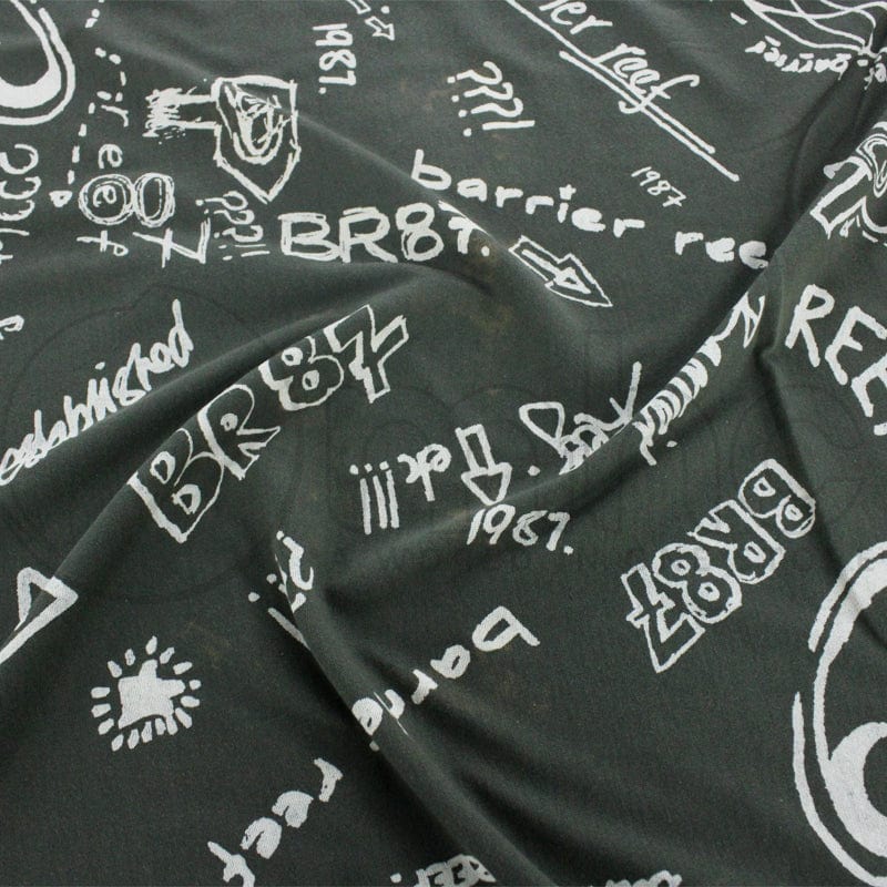 T-SHIRTING FABRIC Dress Fabrics Printed T shirting Olive Fabric 150cm (7226826522713)