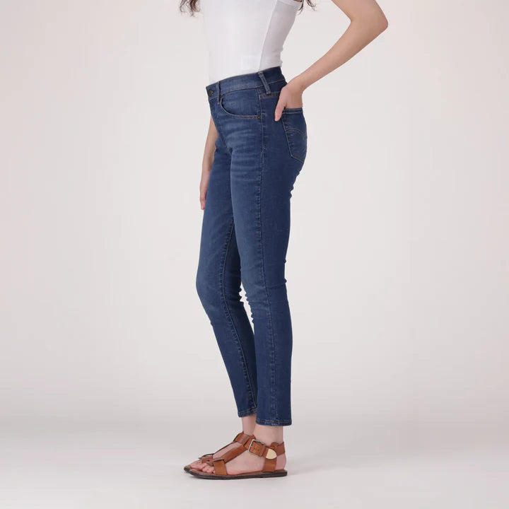 Levi's Women'S 721 High-Rise Skinny Jeans - Med Indigo - Worn In