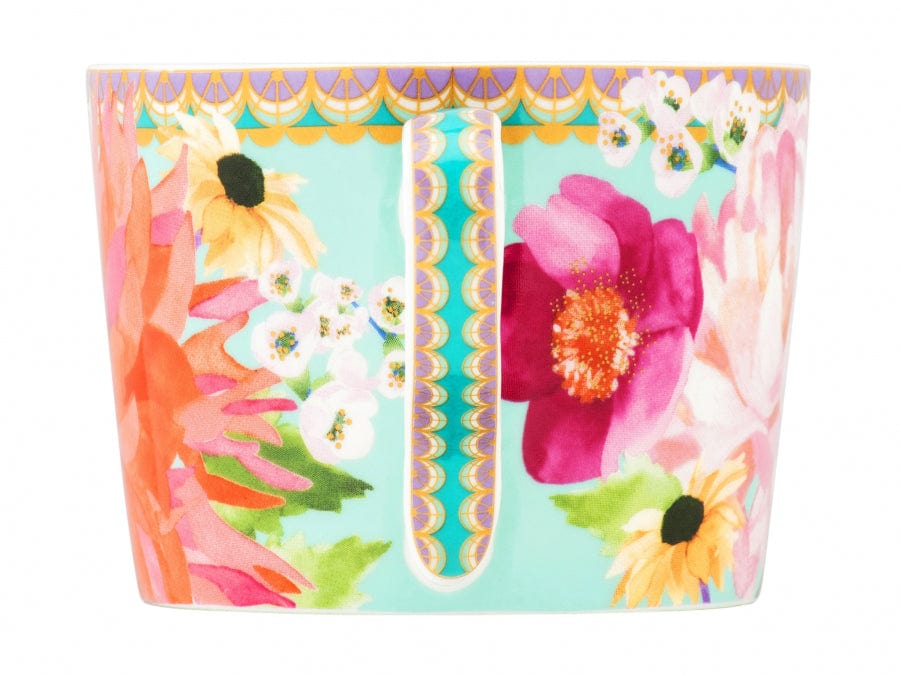 Maxwell & Williams MUGS Maxwell & Williams Dahlia Daze Cup & Saucer 240ML Sky 240ml HV0334 (7184862543961)