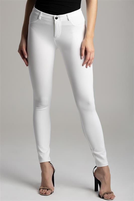 Sissy Boy LADIES JEGGING Sissy Boy Joey Axel Sculpt In Ponti Knit White (7136377995353)