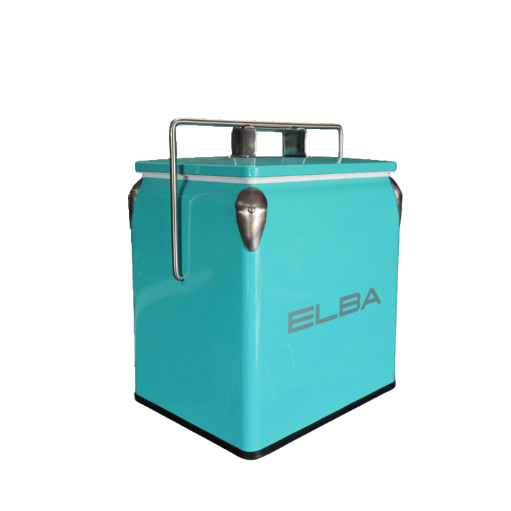 Elba Cooler Box Elba Metal Cooler Box Metal 13L Turquoise 05/MCB-T (7884564365401)