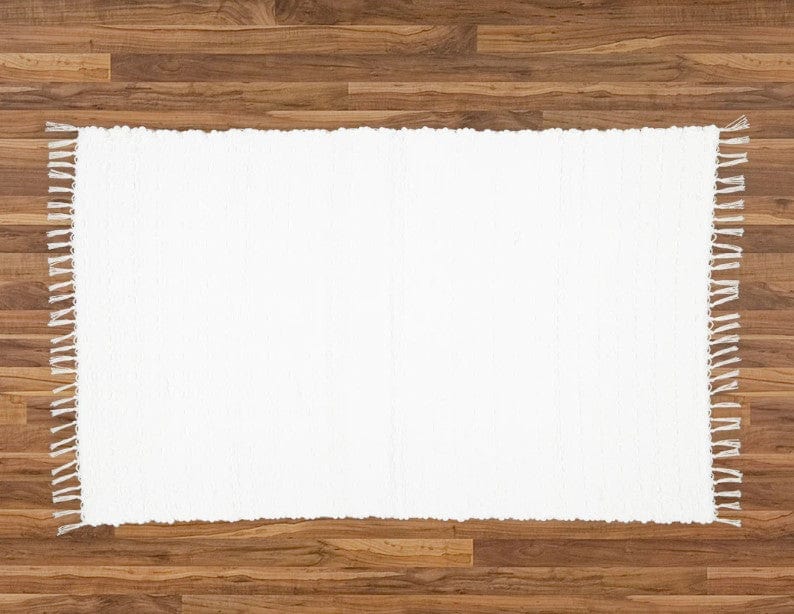 Amelia Jackson RUG Amelia Jackson Rag rug Twill White 75X120 SBED024 (2061579190361)