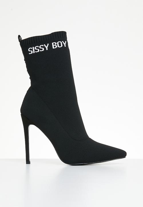 Sissy Boy Ladies Boots Size 3 SissyBoy Ladies Sock Stilletto Boot Black (7290025738329)