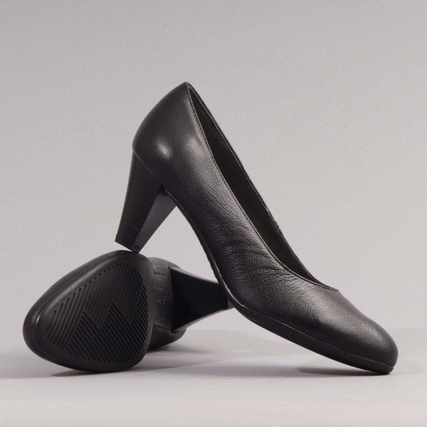 Froggie Court heel Froggie Ladies Shoes Black (7278221885529)