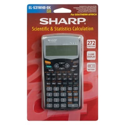 SHARP Tech & Office Sharp Scientific Calculator 12 Digit 272-Function EL-531-WHB-BK (7396703666265)