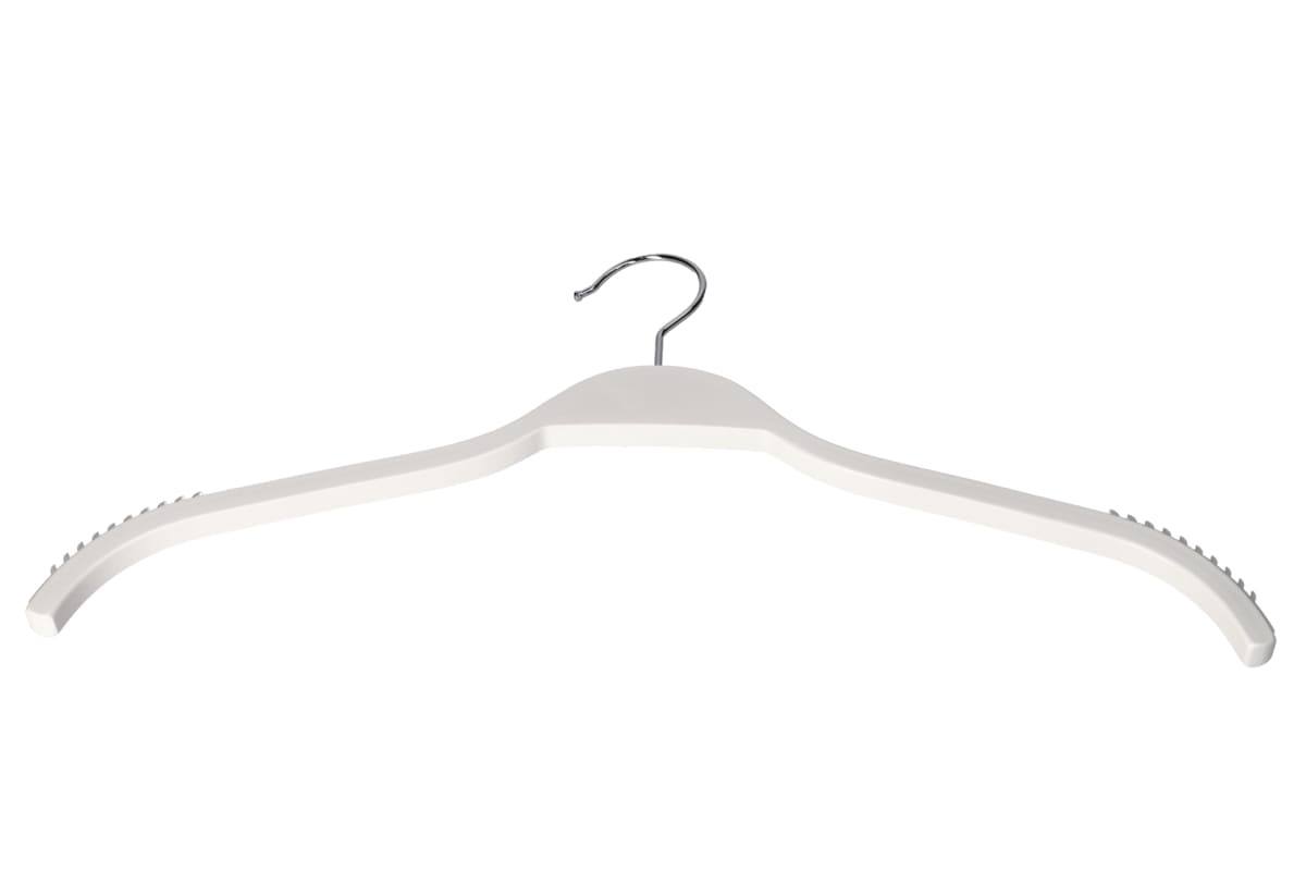 Danny Home Non-Slip Wood Hanger 42cm 5 Piece White WHO18W-5.