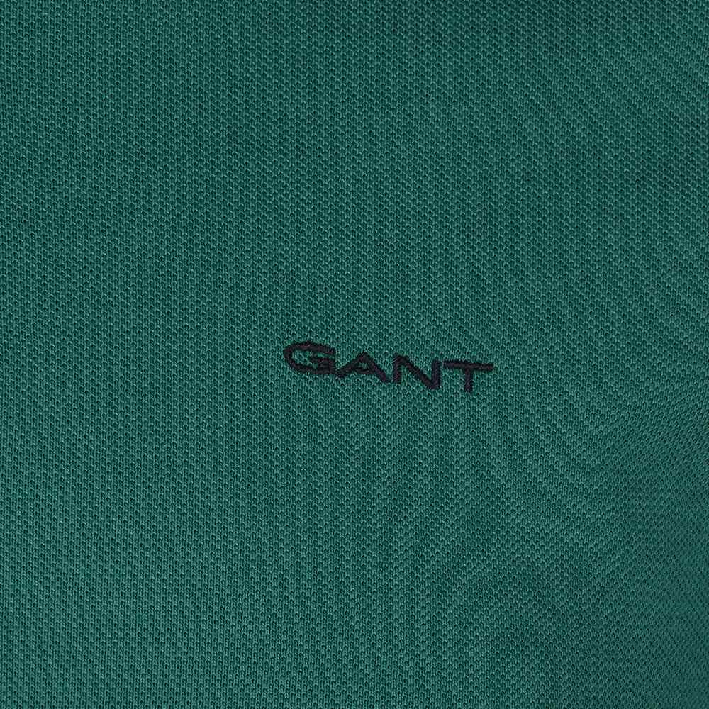 Gant Golf T Shirt Gant Tipping Pique Rugger Deep Green