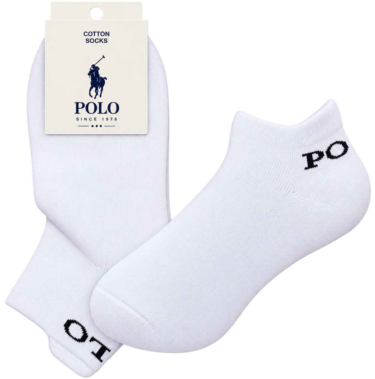 Polo Golf Socks -White 2419B 7-10