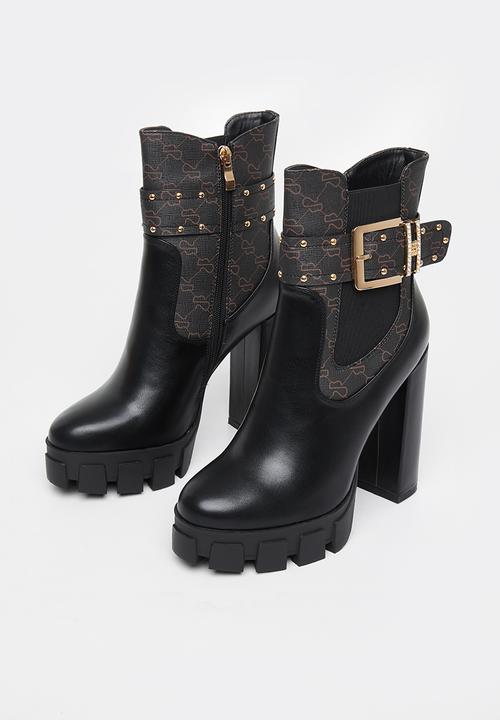 Sissy Boy Ladies Boots Sissy Boy Ladies Buckle Printed boots Black (7289992478809)