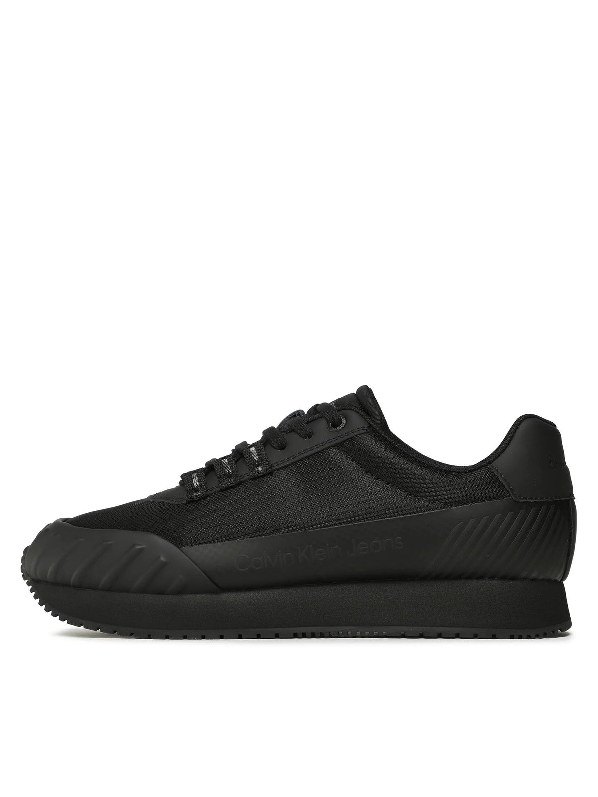 Calvin Klein Mens Sneakers Calvin Klein Retro Runner Laceup Black (7750506643545)