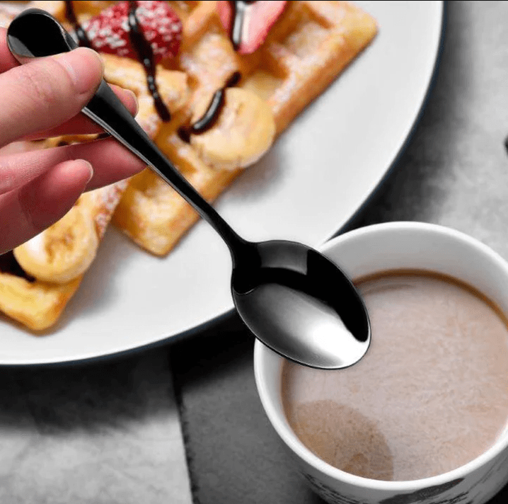 Bergner CUTLERY Bergner Cutlery Black Shiny Stainless Steel 24 Piece (4324030152793)