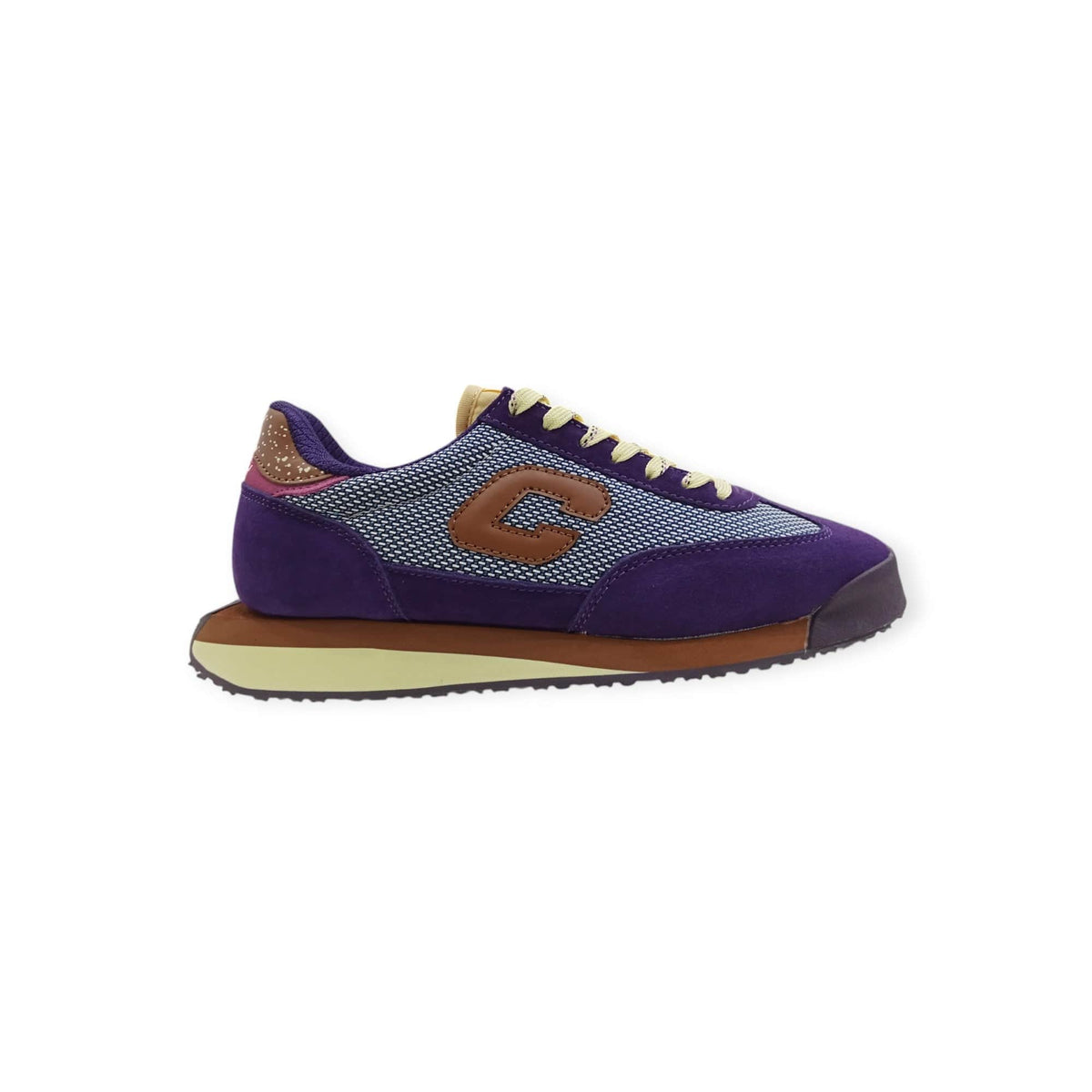 Cutty Sneakers Cutty Men's Pu And Mesh Runner Sneaker Violet