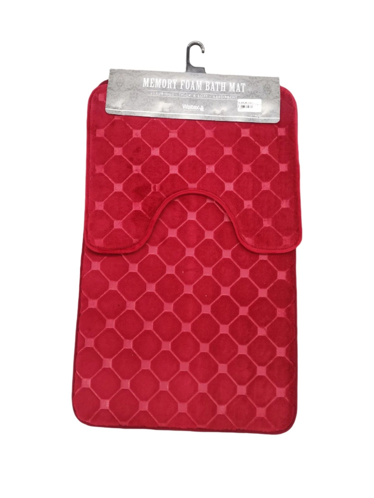 Waltex BATH MAT Waltex 2 Piece Memory Foam Bath Mat Set Cherry MEMO142C (7808638189657)