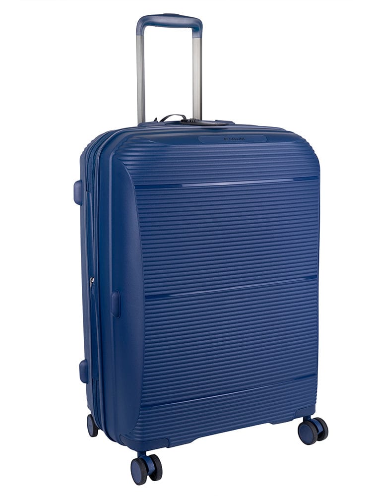 CELLINI Luggage & Bags Cellini Qwest Medium 4 Wheel Trolley Case Navy (7497358901337)