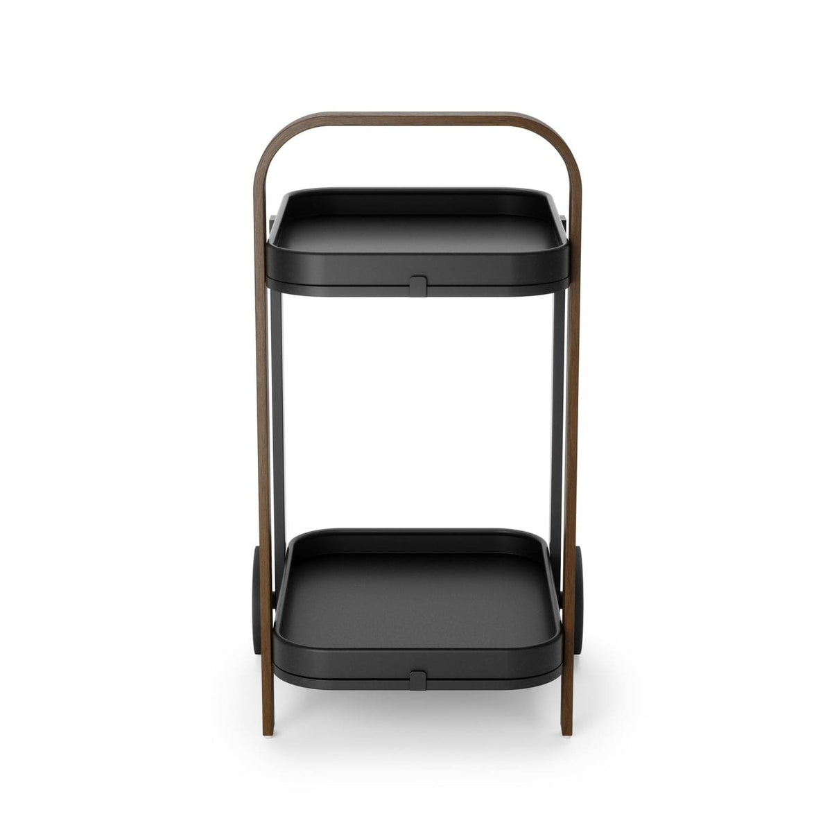 Umbra Tray Bamboo Umbra Bellwood Serving Cart Black & Walnut UMB1015392048 (7398675152985)