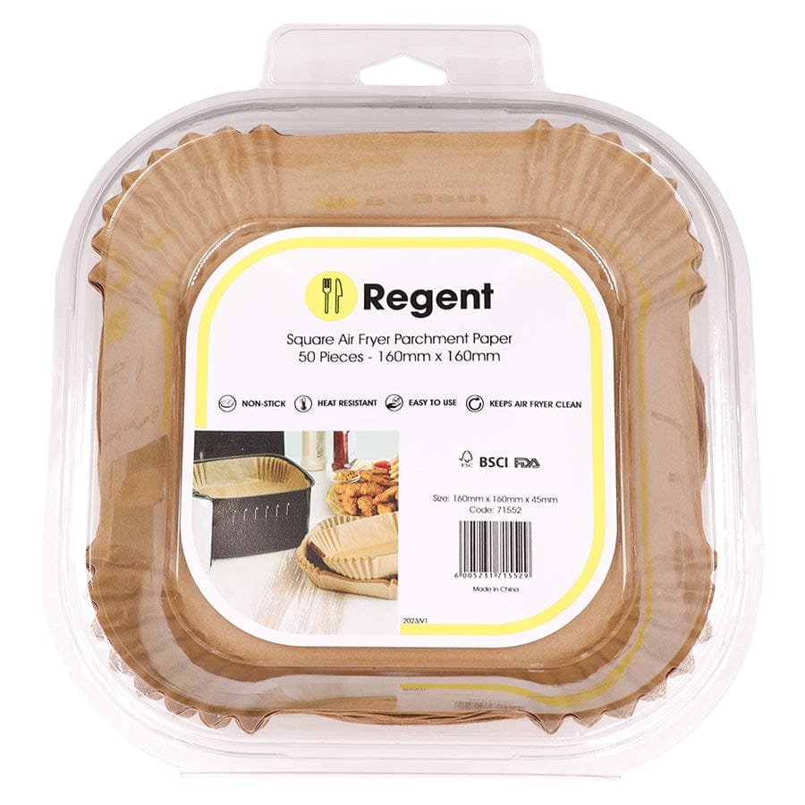 Regent AIR FRYER Regent Air Fryer Square Parchment Paper Liners 50 Piece 71552 (7578021265497)