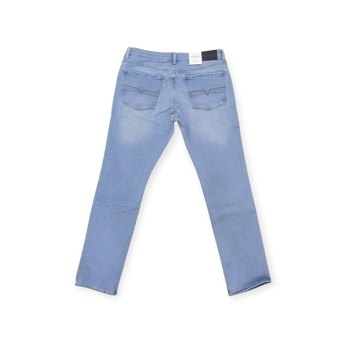 Polo Jeans Polo Men's Knitted Slim Leg Denim Light Wash