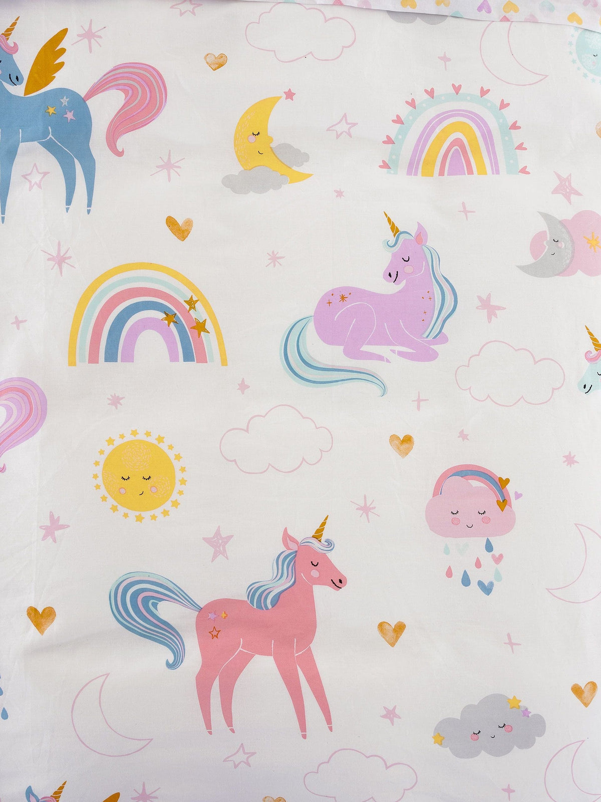 Linen House Duvet Cover Linen House White Magical Unicorn Duvet Cover Set (6891321360473)