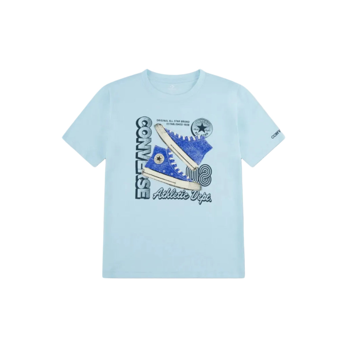 Converse Stacked Shoe Graphic Tee Youths-Rained Out 9CH954