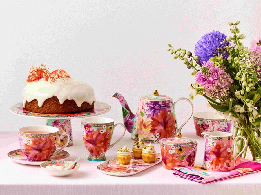 Maxwell & Williams MUG Maxwell & Williams Dahlia Daze Tea Tin Sky 500ML 500ml DX1292 (7267996598361)